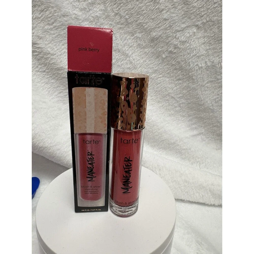 Tarte Maneater Blush & Glow Cheek Plump Pink Berry 0.27 oz New in Box